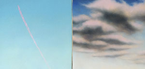 Image of the painting, Contrail with Sky, North by Glen Hansen
